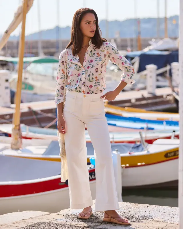 Sportscraft Nili Wide Leg jeans donna gamba larga