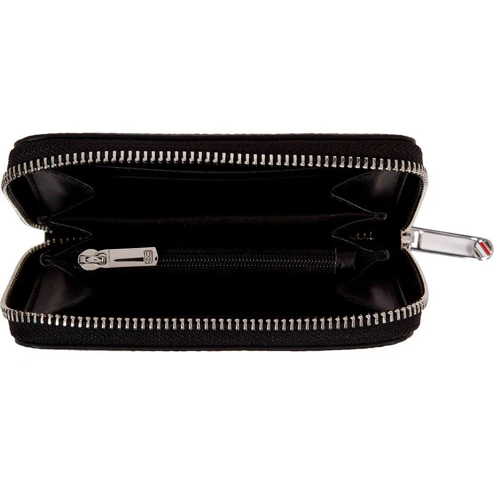 Tommy Hilfiger TH Emblem portafoglio donna nero piccolo
