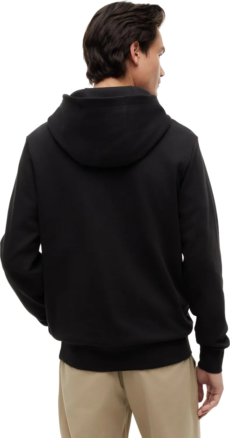Tommy Hilfiger Script Flag Hoodie felpa nera uomo