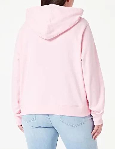 Tommy Hilfiger felpa cappuccio donna rosa pastel pink 46 cotone