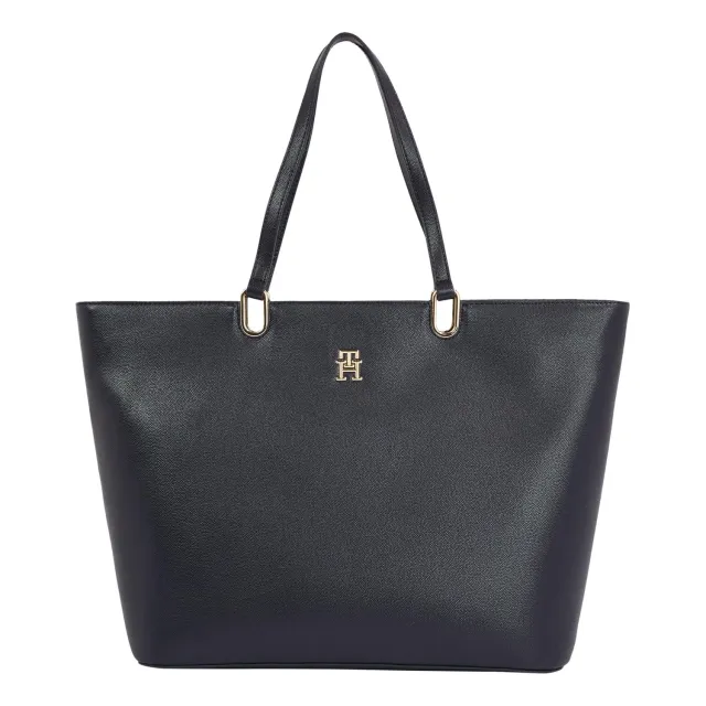Tommy Th Timeless Med Tote borsa tracolla donna nera
