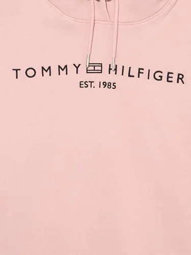 Tommy Hilfiger Corp Logo felpa cappuccio blu felpata