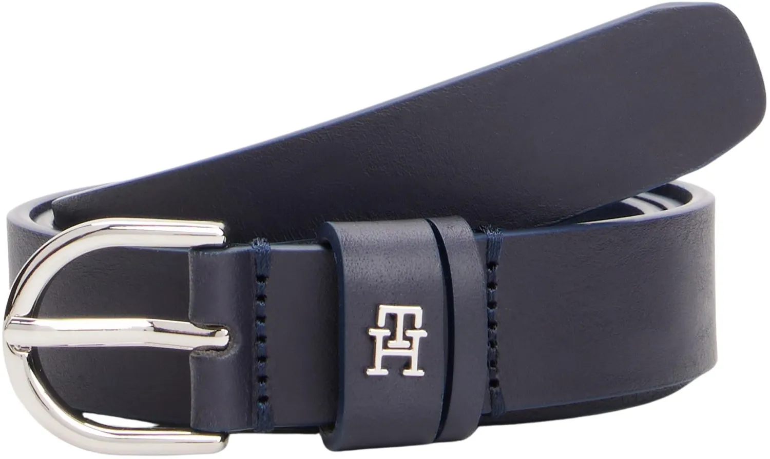 Tommy Hilfiger Essential Effortless 2,5 cm cintura donna pelle nera