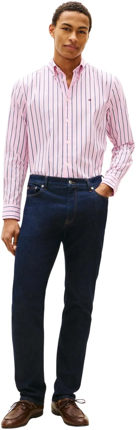 Tommy Hilfiger Flex Poplin MW0MW39159 camicia uomo righe