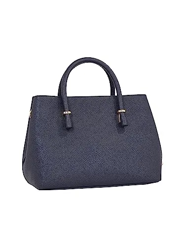 Tommy Hilfiger TH Emblem Satchel borsa donna blu spazio OS