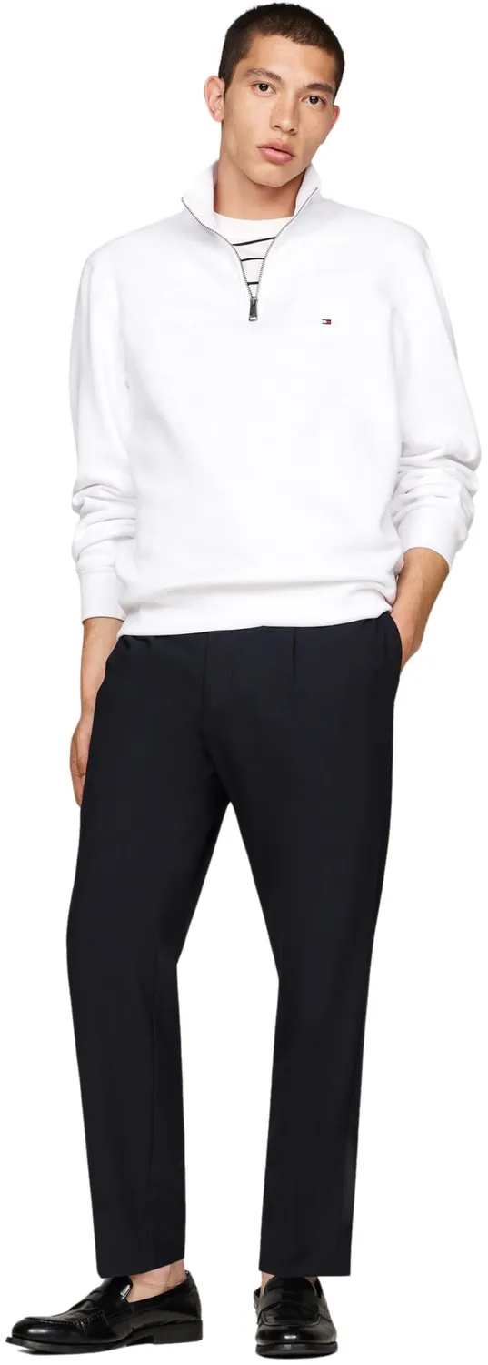 Tommy Hilfiger Bill 1/4 Zip Felpa Uomo bianco