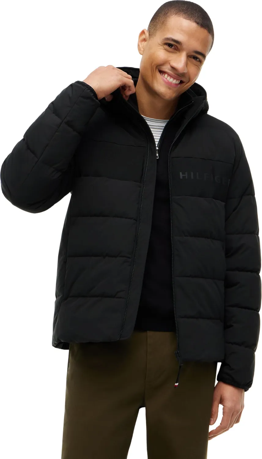 Tommy Hilfiger Branded Puffer MW0MW45273 piumino uomo cappuccio