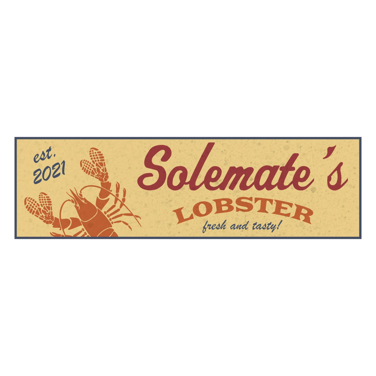 Solemate Lobster Box Logo t-shirt bianca cotone