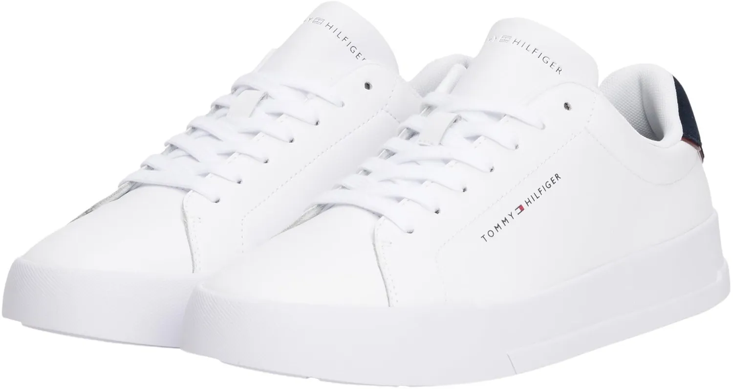 Tommy Hilfiger TH Court Sneaker Uomo Bianca 43 EU Pelle