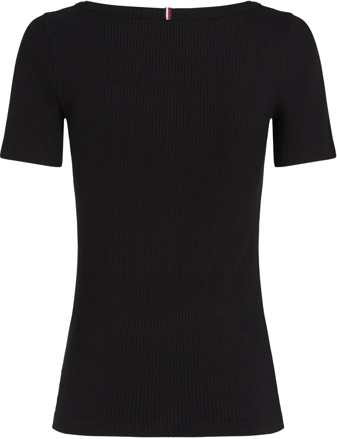 Tommy Hilfiger 5X2 Rib Slim Fit t-shirt donna S nera