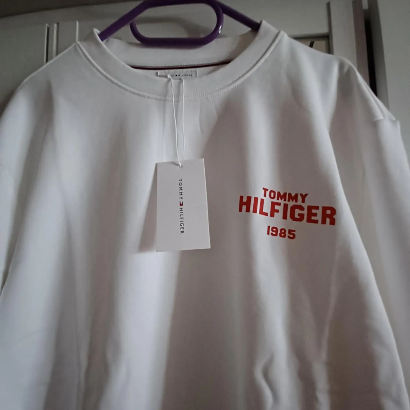 Tommy Hilfiger 1985 Felpa Uomo M Terry Girocollo Cotone