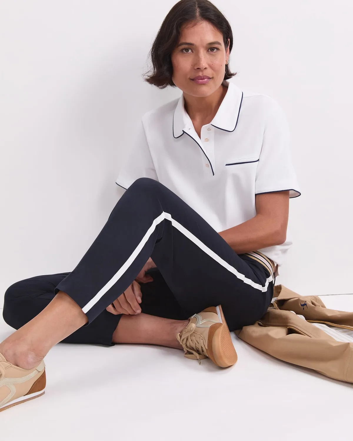 Sportscraft Tara Tipped Pique polo cotone
