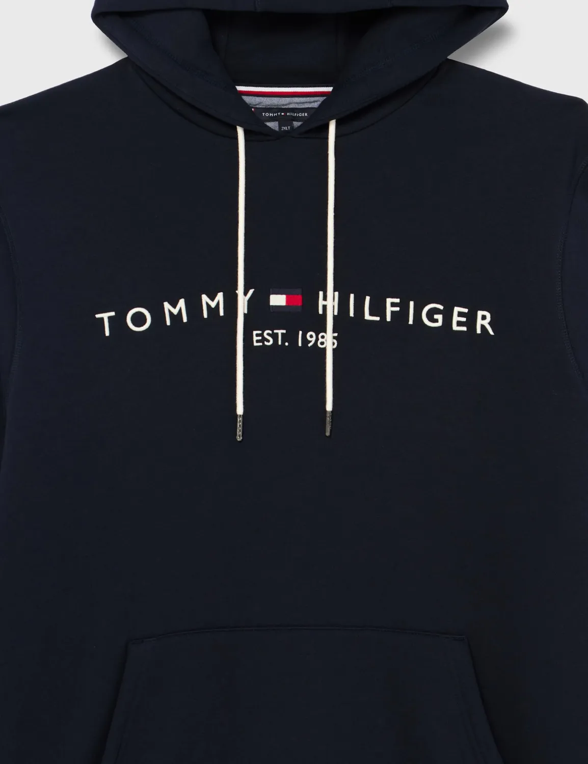 Tommy Hilfiger felpa uomo con cappuccio blu XXL cotone