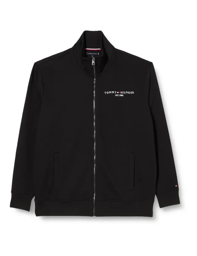 Tommy Hilfiger Felpa con Zip Uomo Plus vestibilità comoda