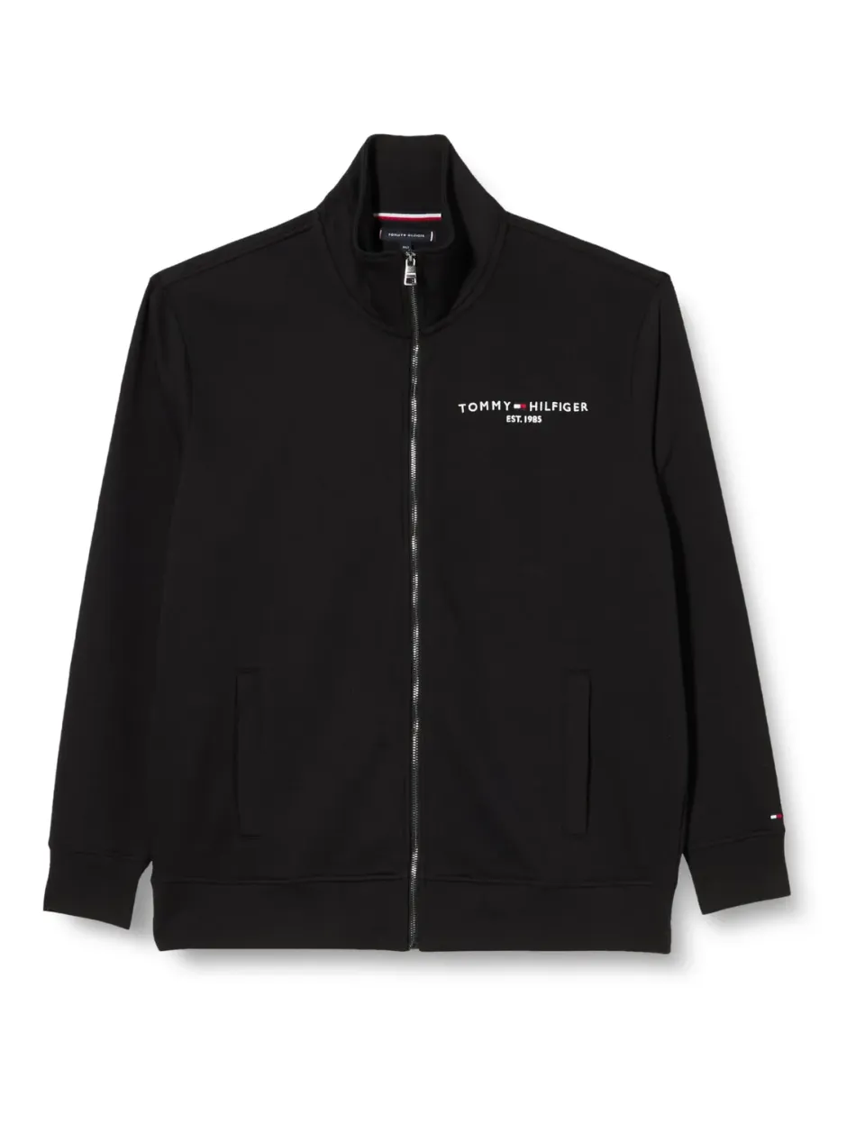 Tommy Hilfiger Felpa con Zip Uomo Plus vestibilità comoda