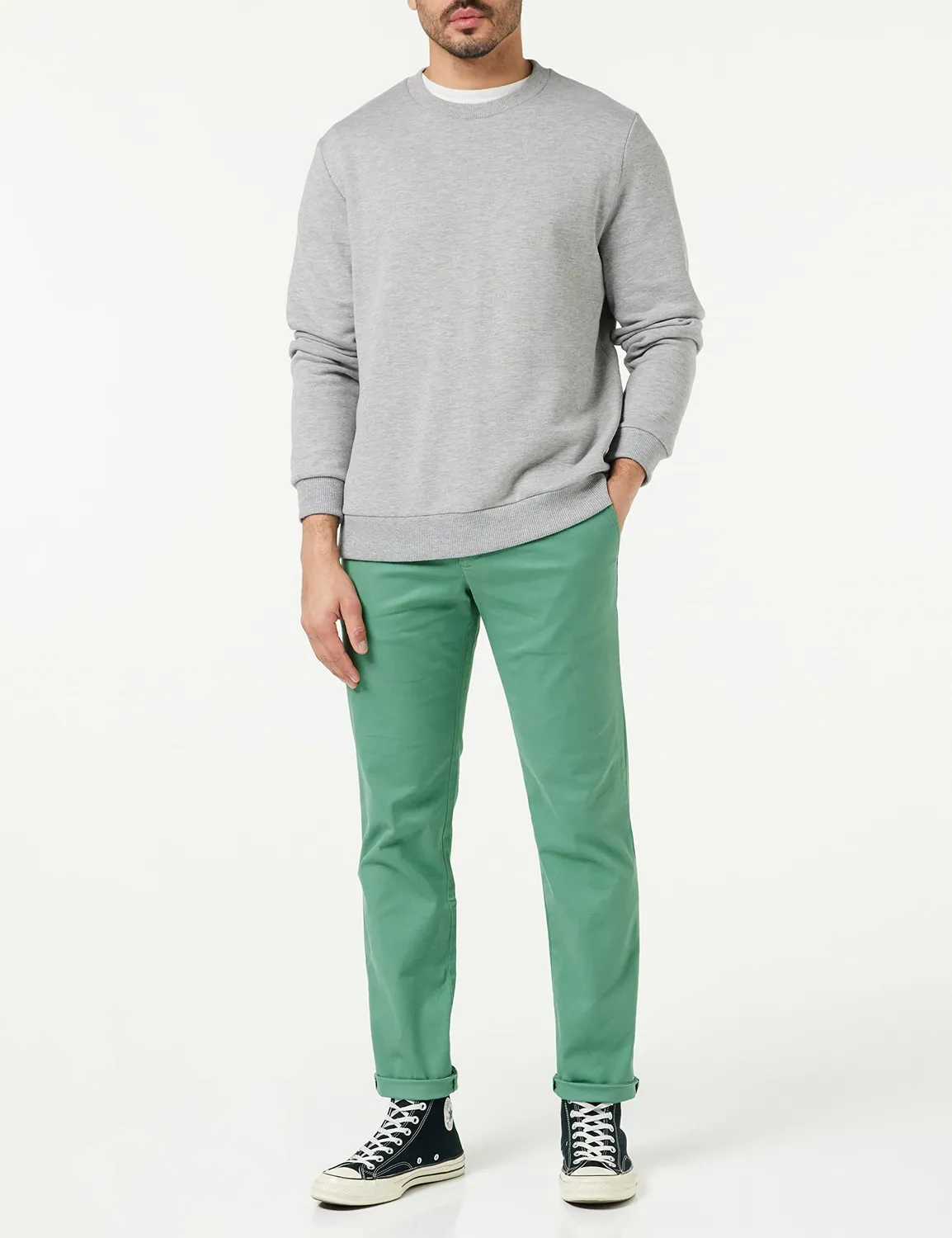 Tommy Hilfiger Denton Chino Straight 32W/32L verde uomo
