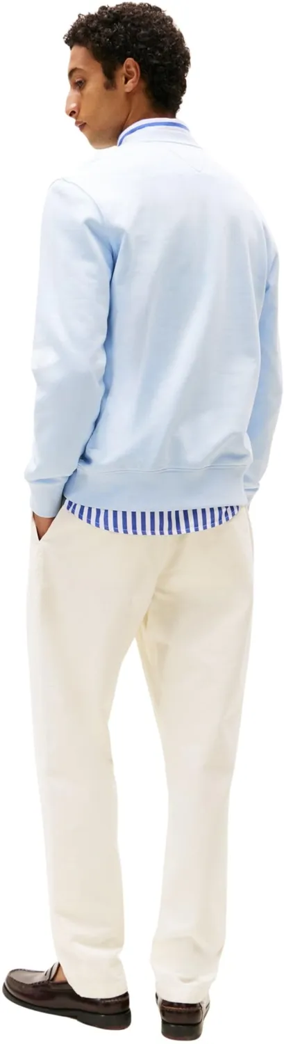 Tommy Hilfiger Felpa Pullover Uomo Breezy Blue girocollo