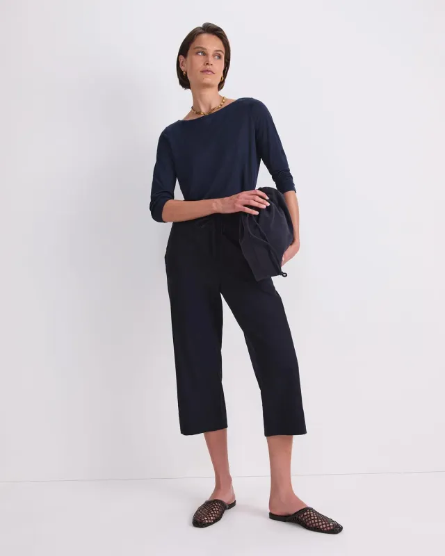 Sportscraft Rosa Crop pantalone lino donna cropped