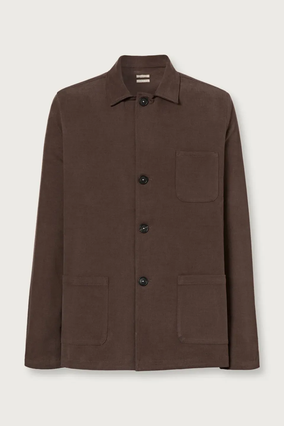 Massimo Alba Florida giacca camicia marrone cotone