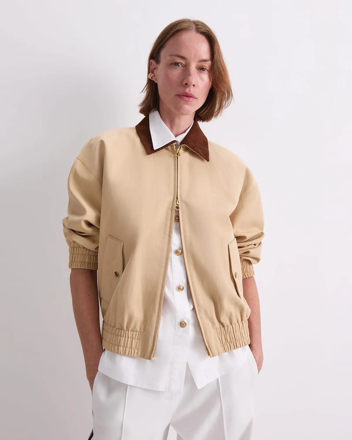 Sportscraft Tate Bomber giacca leggera lino