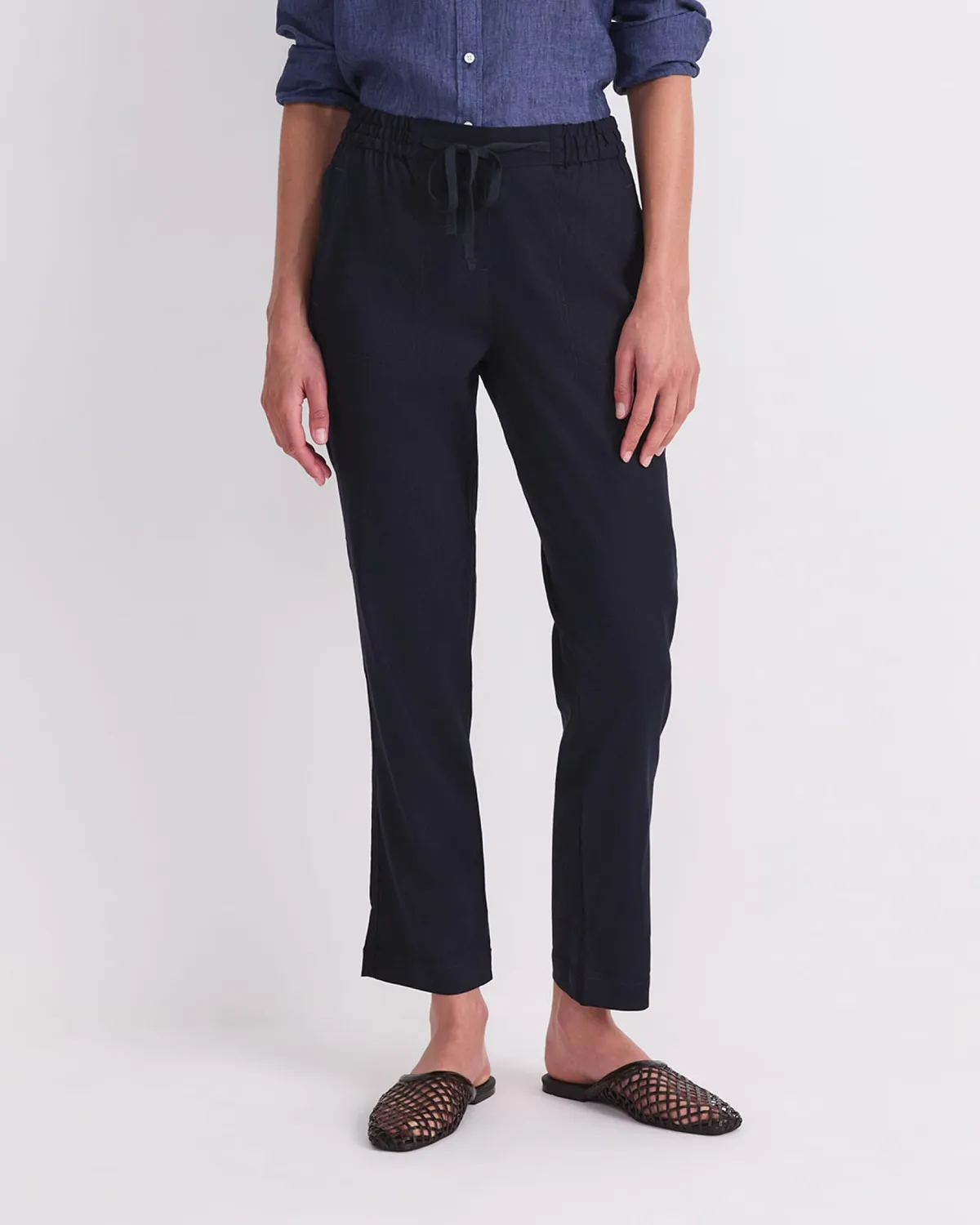 Sportscraft Rosa Linen pantaloni lino con coulisse