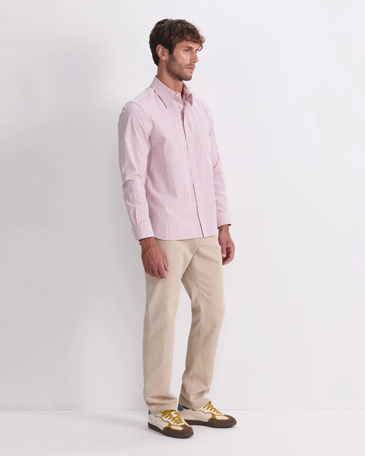 Sportscraft Stripe Poplin 208050 camicia uomo righe cotone