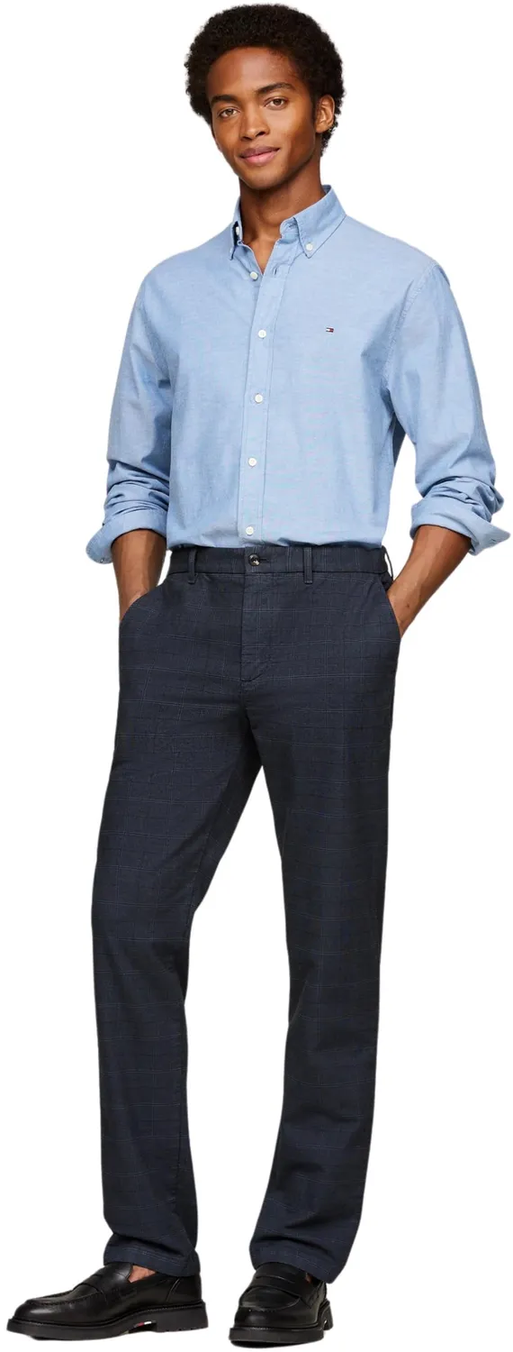 Tommy Hilfiger Denton Satin Straight Fit chino 38W/29L verde