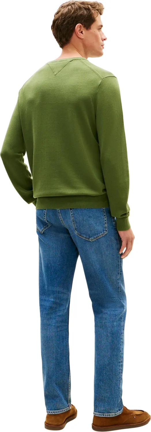 Tommy Hilfiger Essential Cotton maglione girocollo nero taglia L