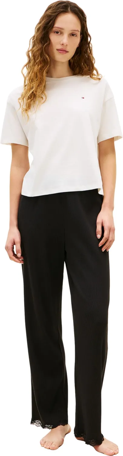 Tommy Hilfiger UW0UW05763 T-Shirt Jersey donna maniche corte