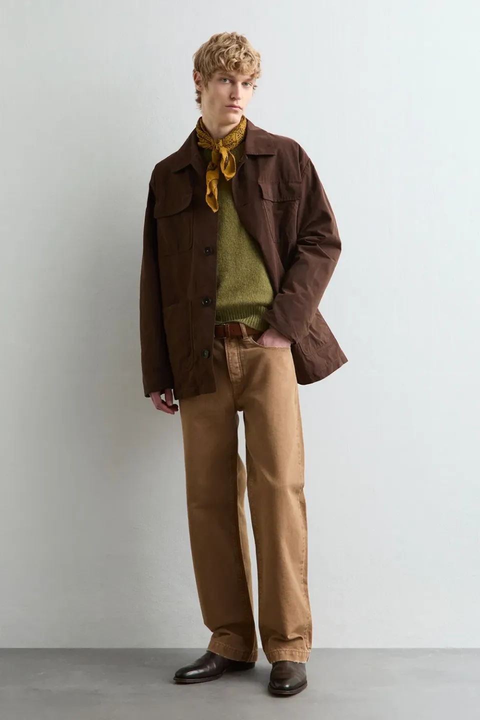 Massimo Alba Gran Torino giacca field cotone brown