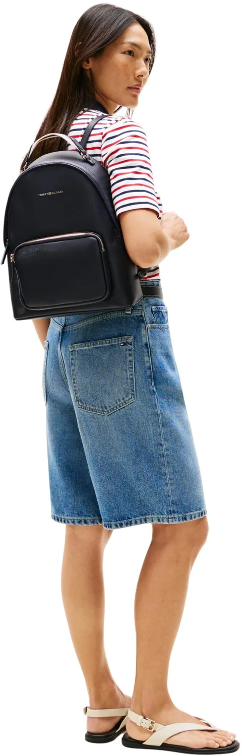 Tommy Hilfiger Logotape Zaino Medio Blu Space Blue