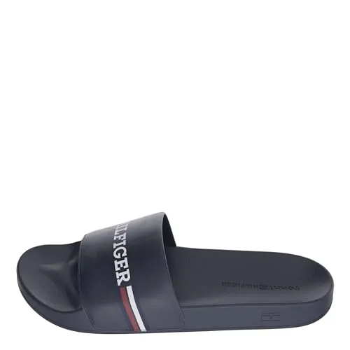 Tommy Hilfiger Corporate Flag FM0FM04613 ciabatte uomo blu slide