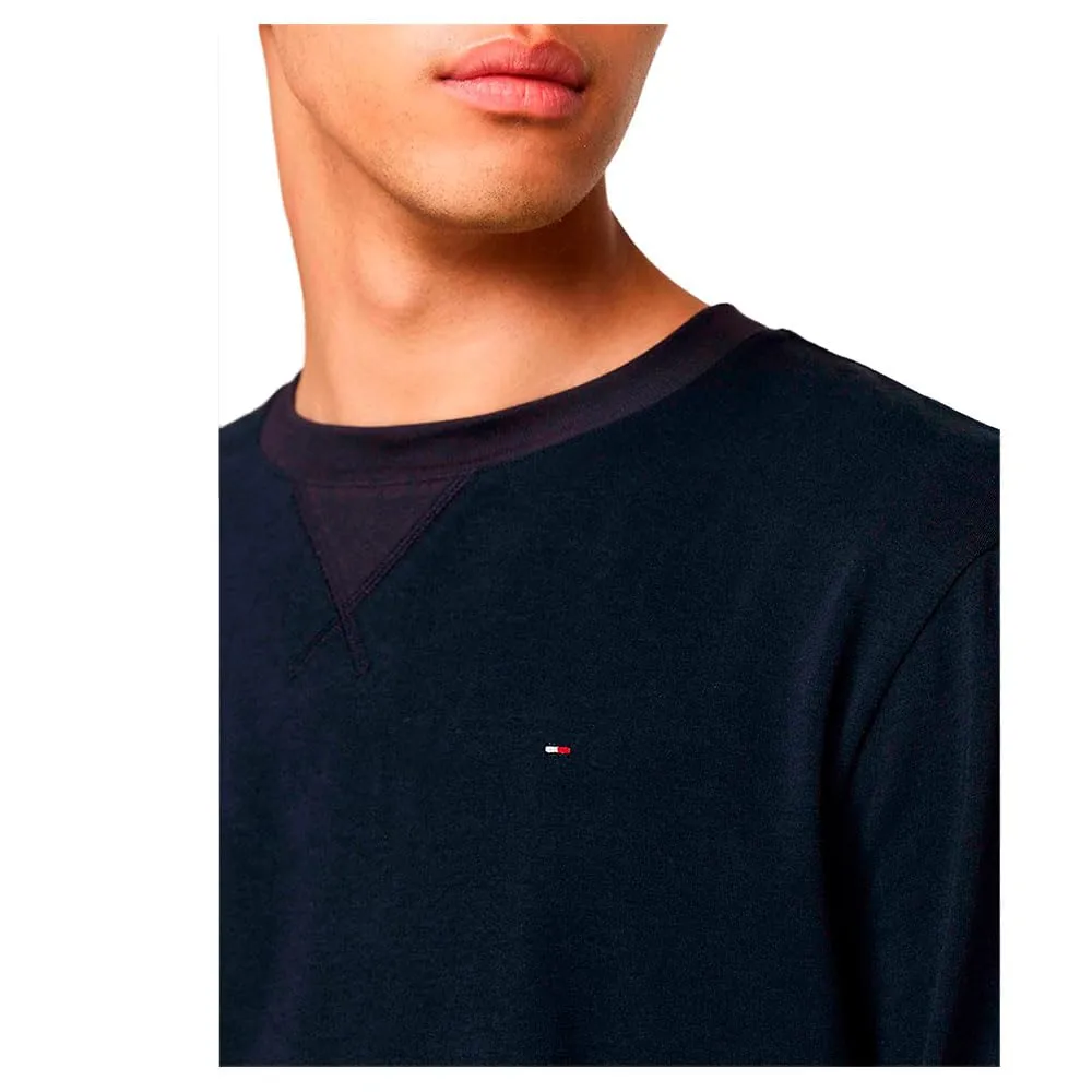 Tommy Track Top Felpa Girocollo Uomo Grigio Cotone