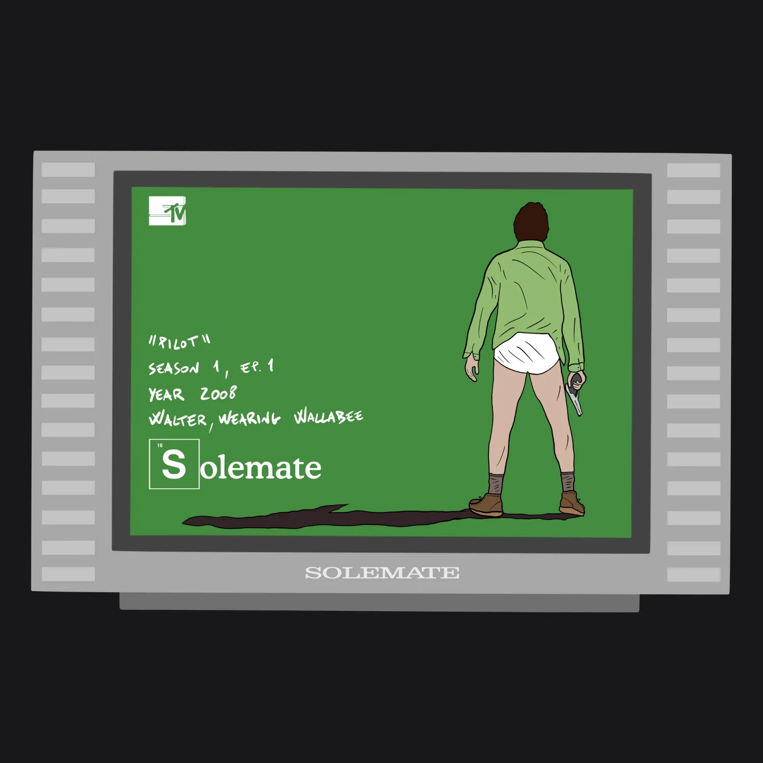 Solemate Walter STV t-shirt nera cotone bio
