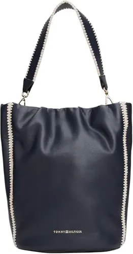 Tommy Hilfiger Soft Summer Bucket borsa blu Space Blue