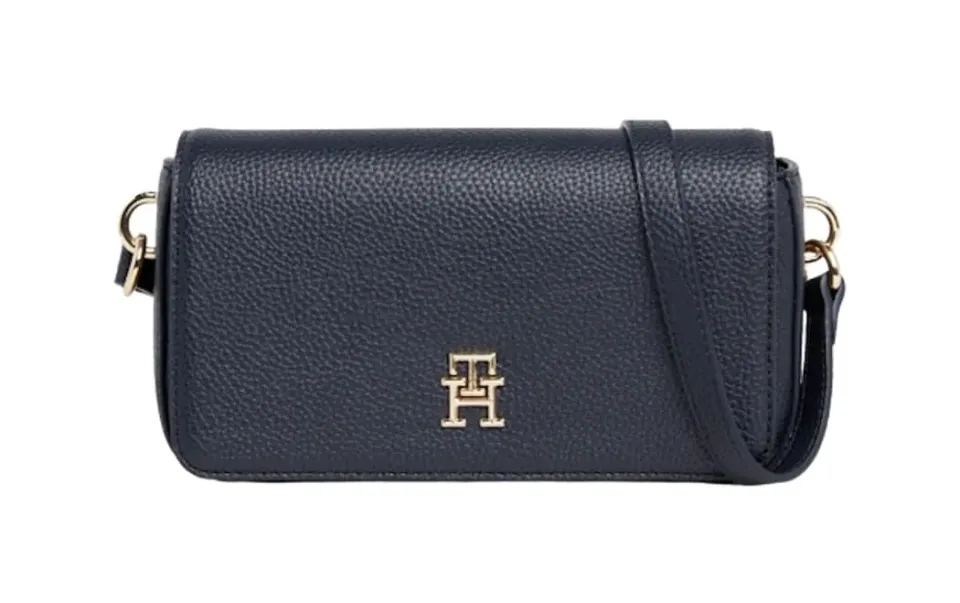 Tommy Hilfiger Emblem Flap Crossover borsa tracolla blu piccola