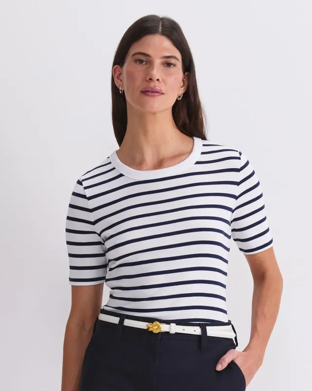 Sportscraft Heidi t-shirt cotone elasticizzato righe donna