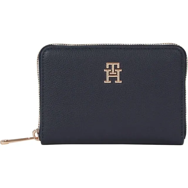 Tommy Hilfiger Portafoglio Piccolo Donna Space Blue scomparti card