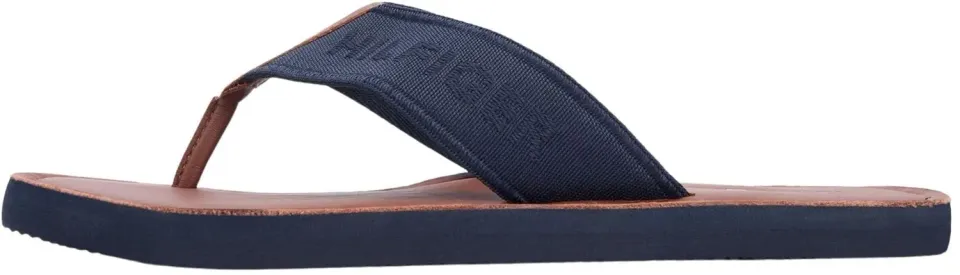 Tommy Hilfiger Leather Beach Sandal infradito uomo 44 nero