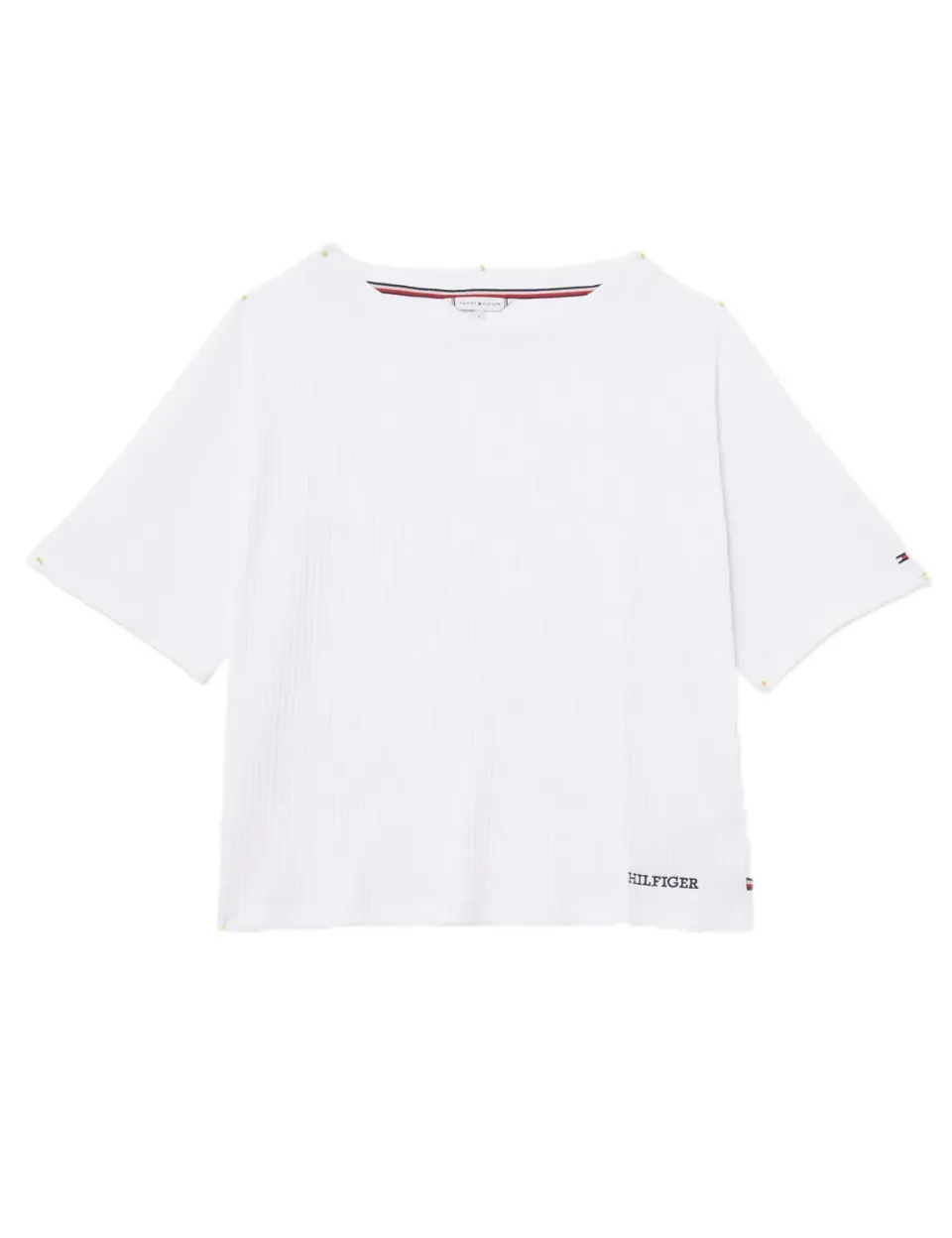 Tommy Hilfiger UW0UW05572 t-shirt donna maniche corte cotone