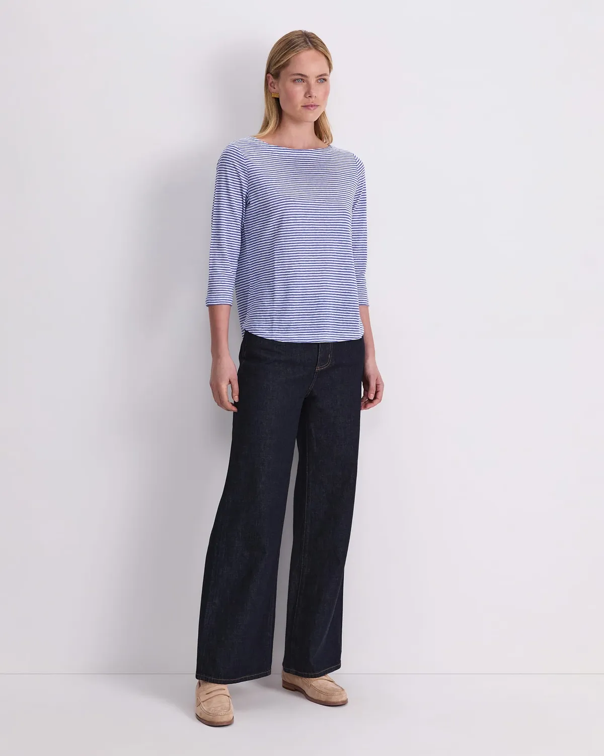 Sportscraft Cecile Linen top lino scollo barca