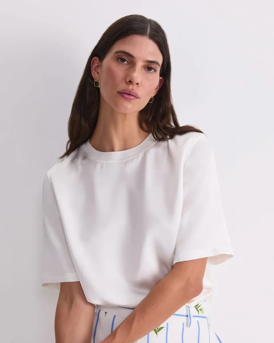 Sportscraft Isla Satin Tee maglietta raso viscosa