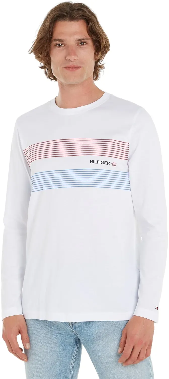 Tommy Hilfiger Chest Hilfiger 85 LS Tee maglia XL cotone