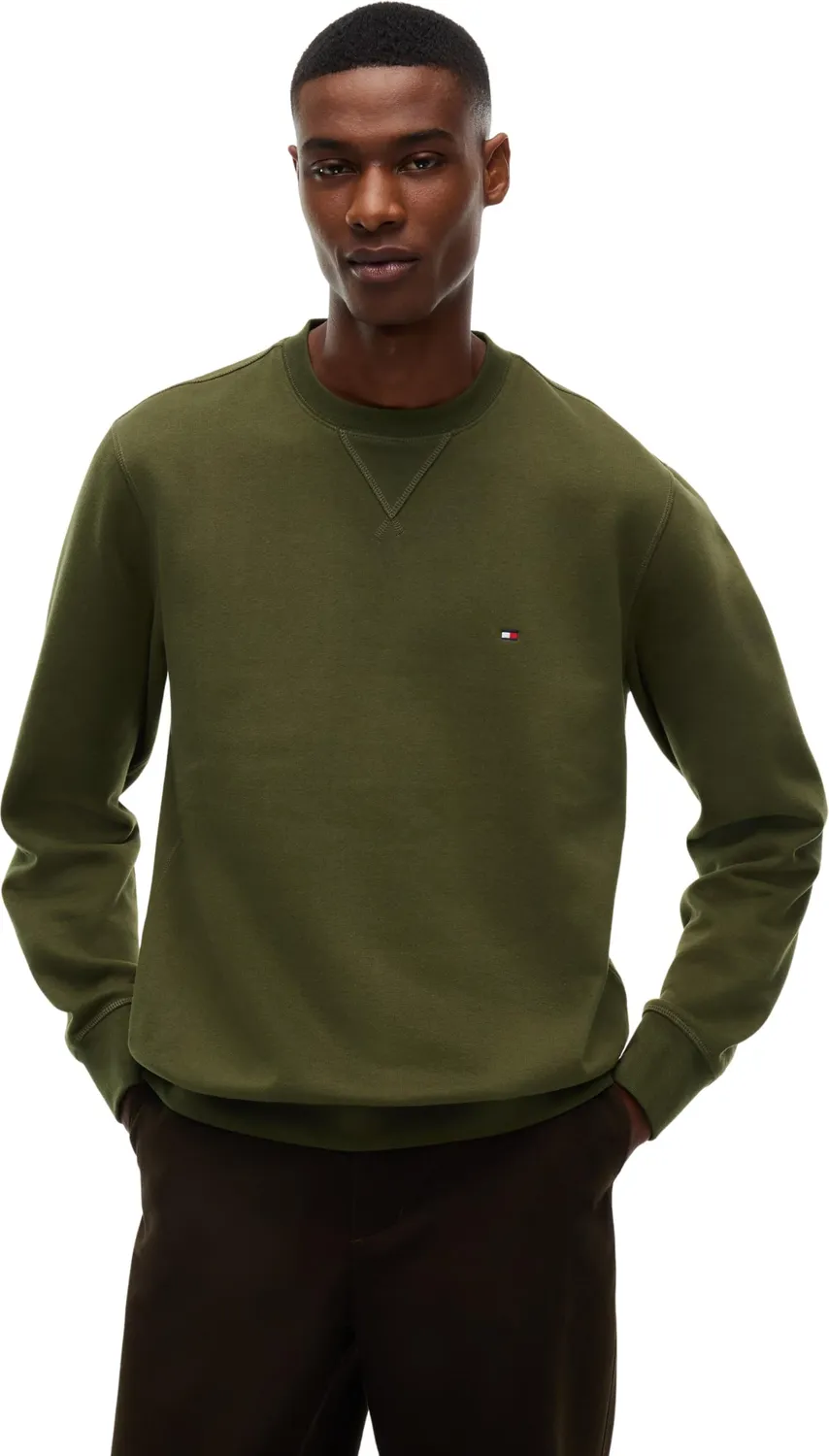 Tommy Hilfiger Ess Seasonal MW0MW40000 felpa girocollo uomo in fleece
