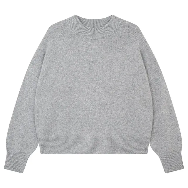 Jumper 1234 Merino Crew Sweat felpa grigia oversize