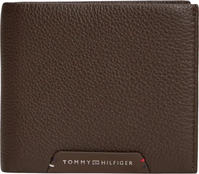 Tommy Hilfiger AM0AM14780 portafoglio uomo marrone patta