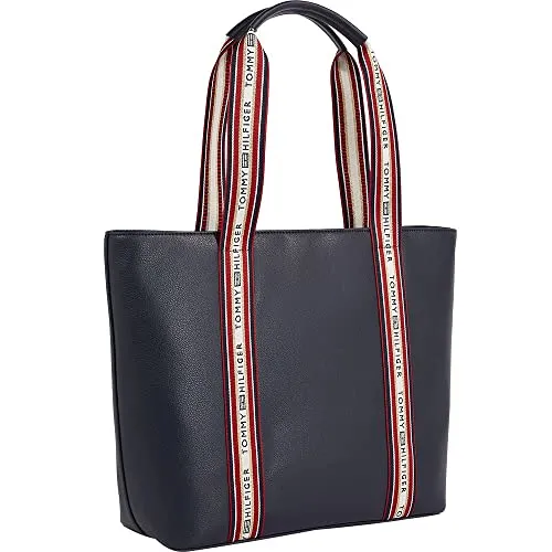 Tommy Hilfiger Tommy Life tote bag donna shopper zip pelle
