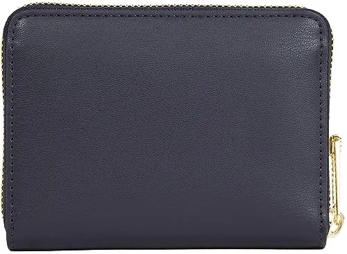 Tommy Hilfiger Iconic Piccolo portafoglio donna zip blu PU