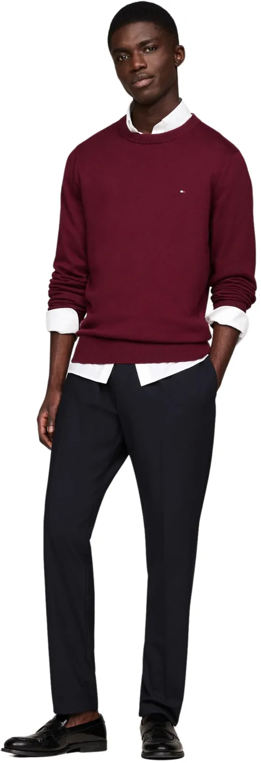 Tommy Hilfiger Crew Neck Regular maglione rosso S uomo