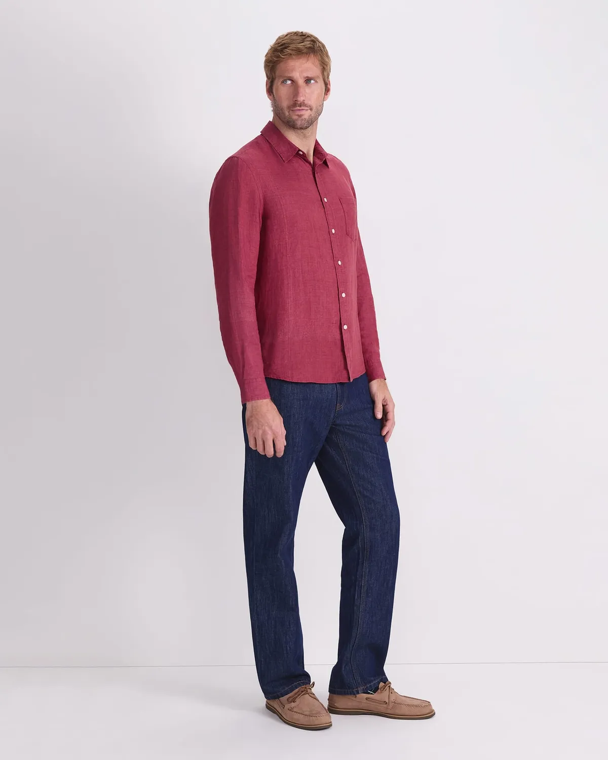 Sportscraft Linen Delave camicia lino manica lunga